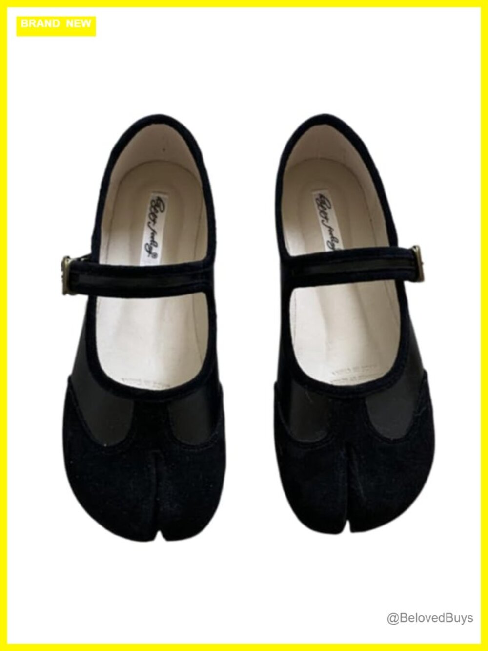 Women's Tabi Mary Jane Flats Suede Split Toe Orthopedic Lightweight